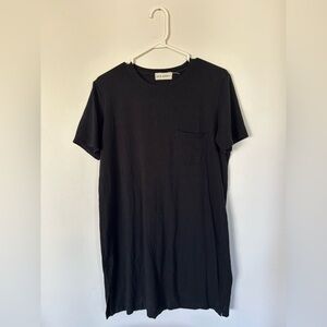 Os & Oakes Black Bamboo Tshirt Dress Medium